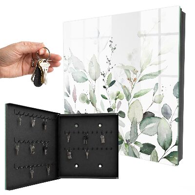 Armoire à clés murale Élégance verte
