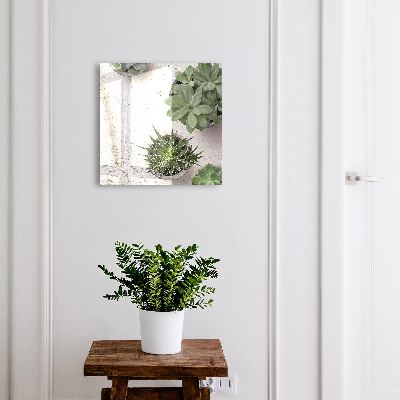 Boîte à clés decorative Plantes succulentes vertes