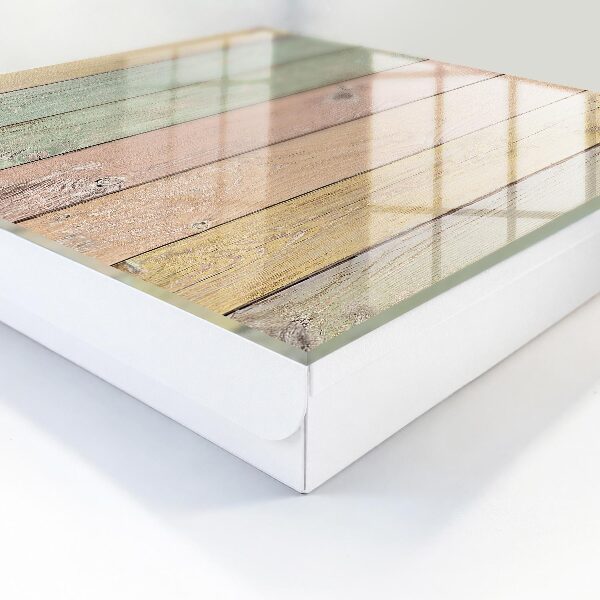 Boîte à clés decorative Planches pastel