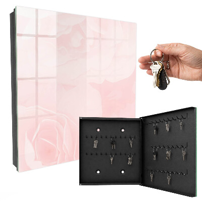 Armoire à clés murale Roses pastel