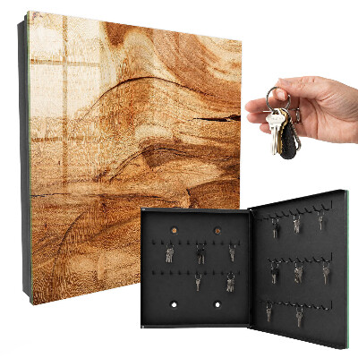 Armoire à clés murale Texture bois