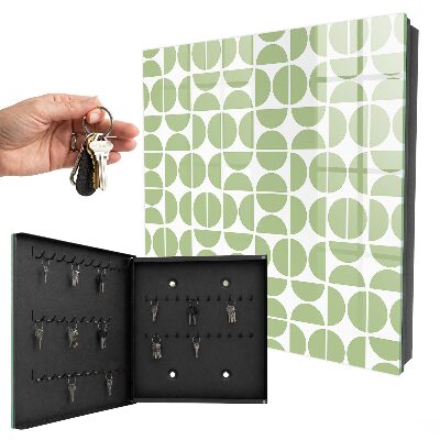 Boîte à clés decorative Géométrie verte