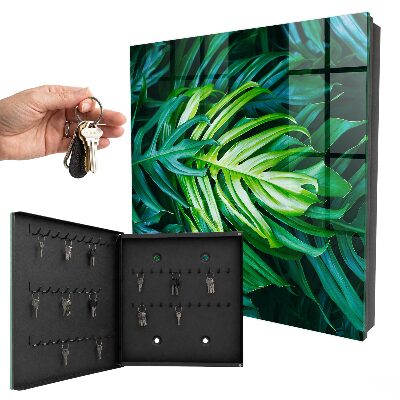 Armoire à clés murale Feuilles vertes