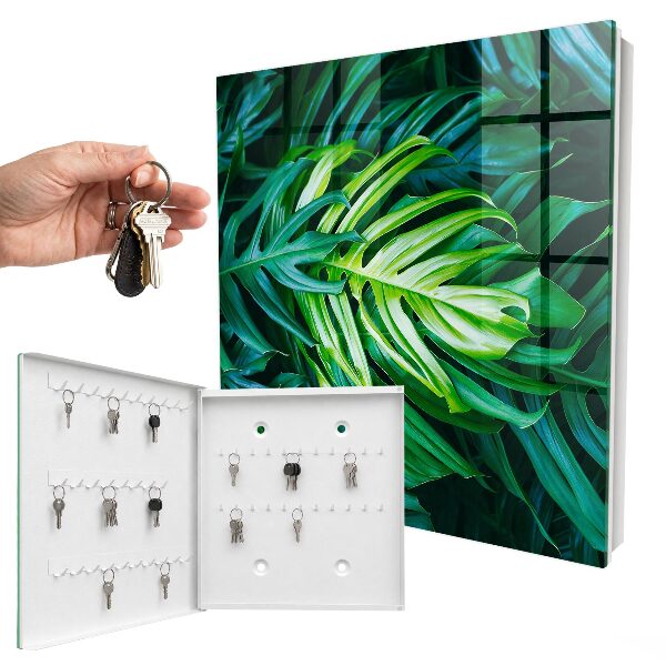 Armoire à clés murale Feuilles vertes