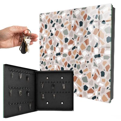 Armoire à clés murale Mosaïque de pierre