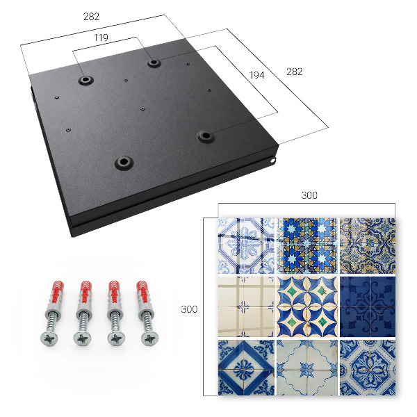 Armoire à clés murale Carreaux d'azulejos