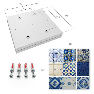 Armoire à clés murale Carreaux d'azulejos