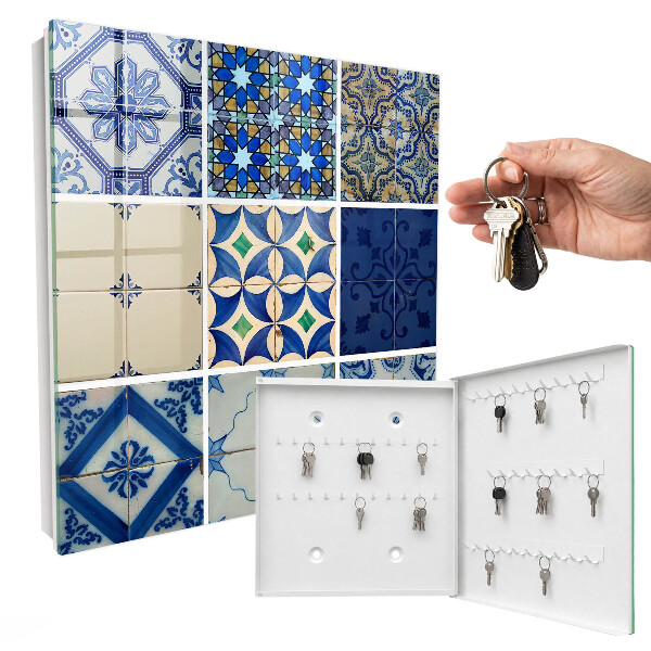 Armoire à clés murale Carreaux d'azulejos