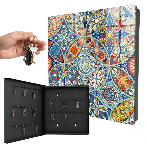 Armoire à clés murale Mosaïque de couleurs
