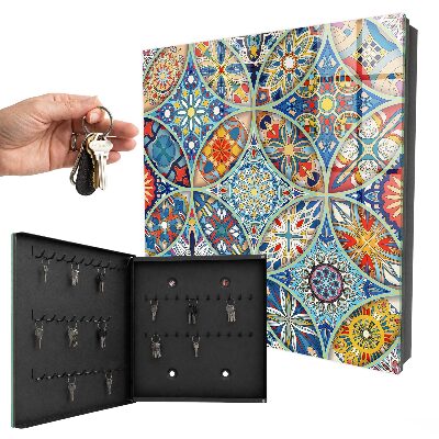 Armoire à clés murale Mosaïque de couleurs