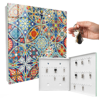 Armoire à clés murale Mosaïque de couleurs
