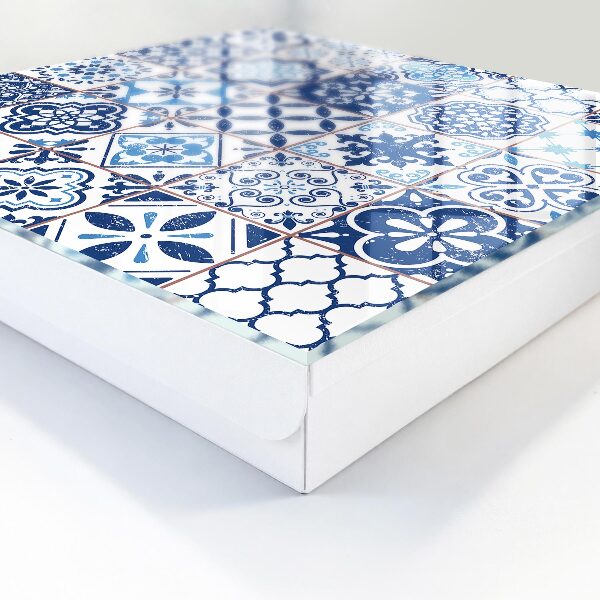 Boîte à clés decorative Carreaux bleus