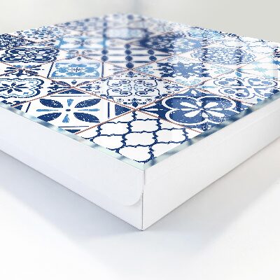 Boîte à clés decorative Carreaux bleus