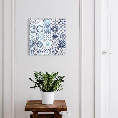 Boîte à clés decorative Carreaux bleus