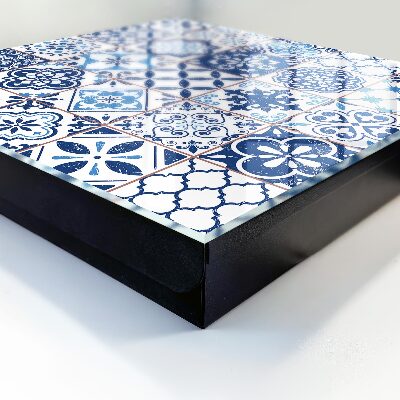 Boîte à clés decorative Carreaux bleus