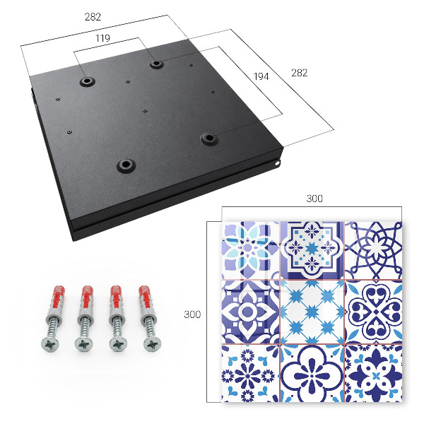 Armoire à clés murale Motifs géométriques