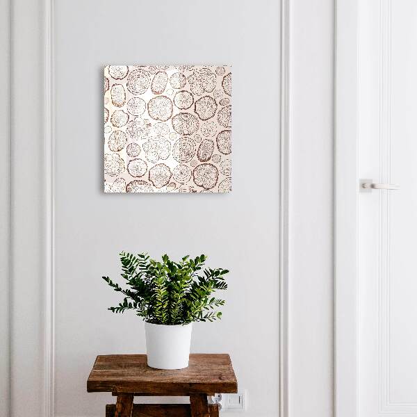 Armoire à clés murale Anneaux en bois