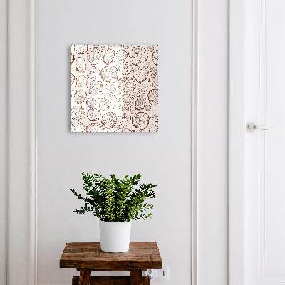 Armoire à clés murale Anneaux en bois