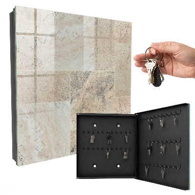 Armoire à clés murale Carreaux de marbre