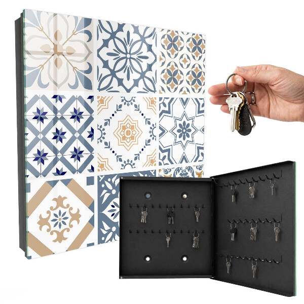 Armoire à clés murale Motifs de carreaux