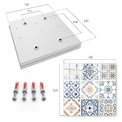 Armoire à clés murale Motifs de carreaux