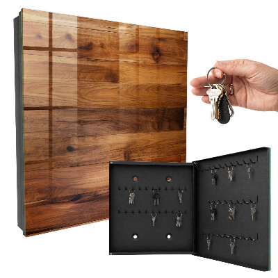 Armoire à clés murale Planches de bois