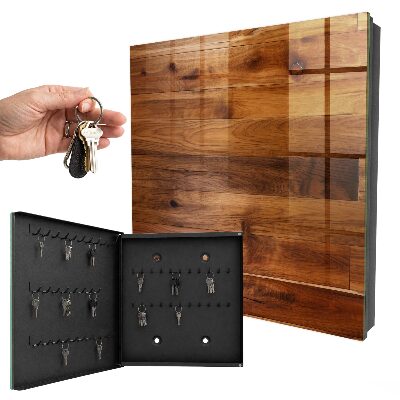 Armoire à clés murale Planches de bois
