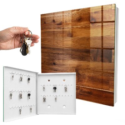 Armoire à clés murale Planches de bois