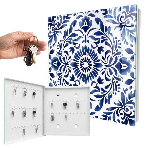 Armoire à clés murale Ornement floral