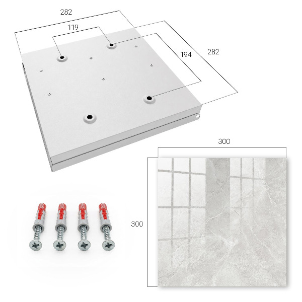 Armoire à clés murale Structure grise