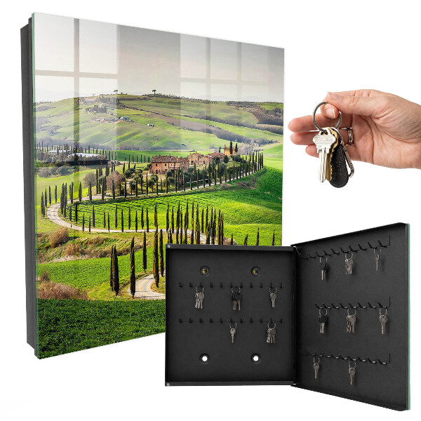 Armoire à clés murale Paysage toscan