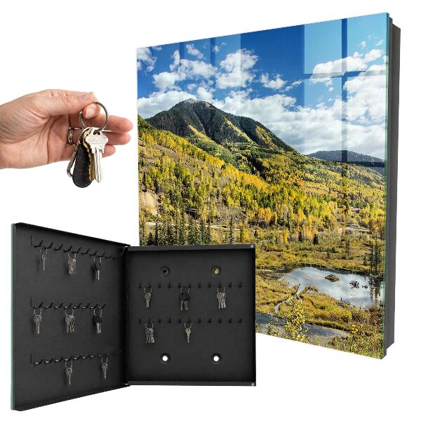 Armoire à clés murale Paysage d'automne