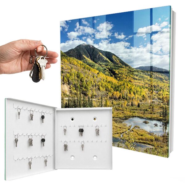Armoire à clés murale Paysage d'automne