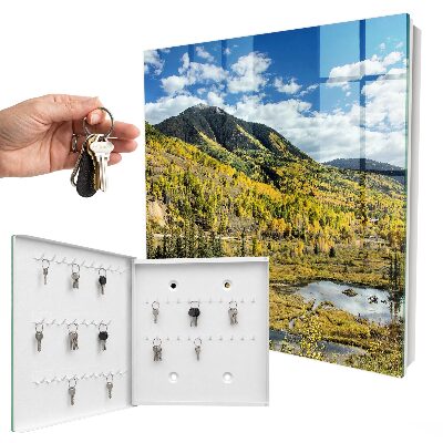 Armoire à clés murale Paysage d'automne