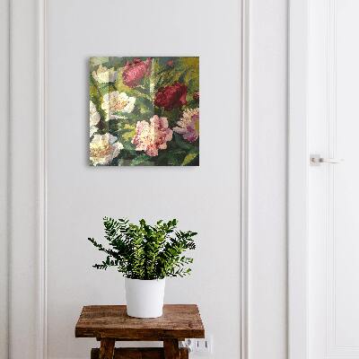 Boîte à clés decorative Fleurs colorées
