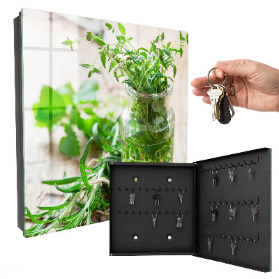 Armoire à clés murale Herbes vertes
