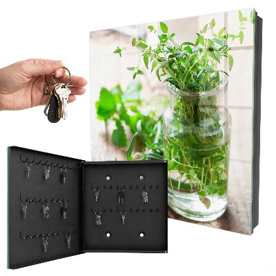 Armoire à clés murale Herbes vertes