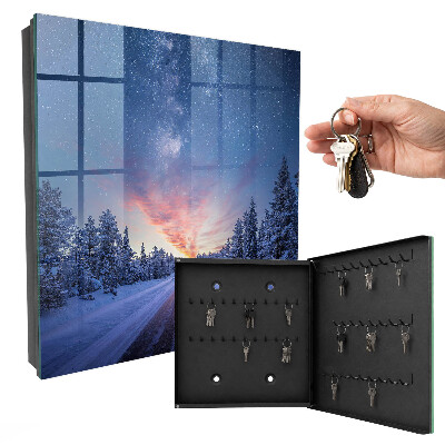 Boîte à clés decorative Des étoiles au-dessus de la route