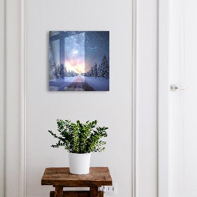 Boîte à clés decorative Des étoiles au-dessus de la route