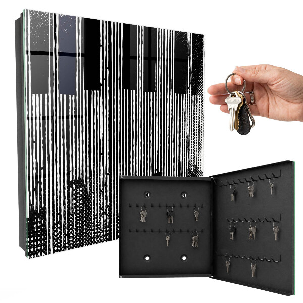 Armoire à clés murale Lignes géométriques