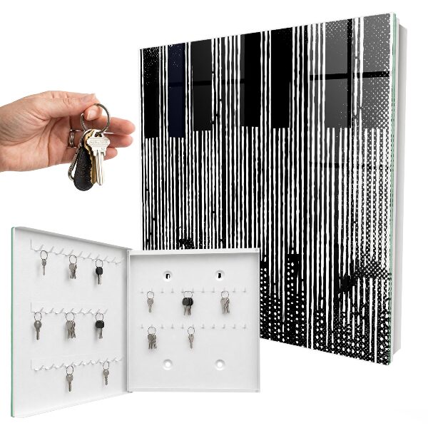 Armoire à clés murale Lignes géométriques