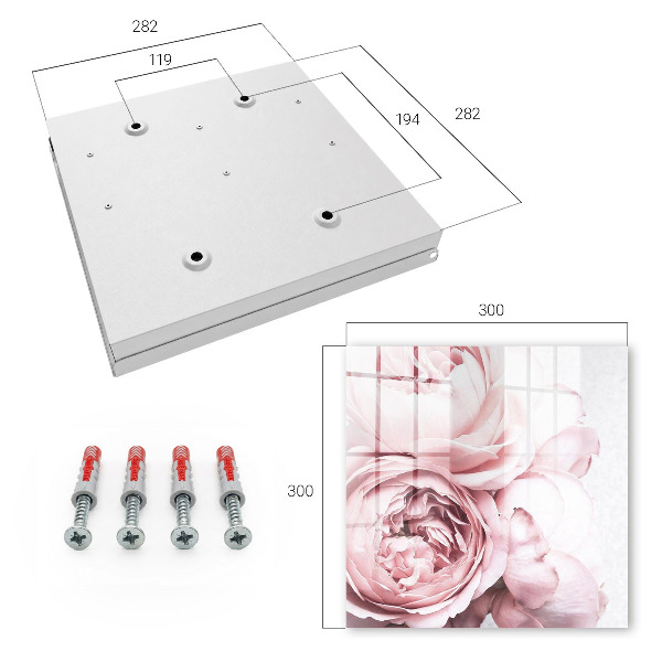 Boîte à clés decorative Beauté rose
