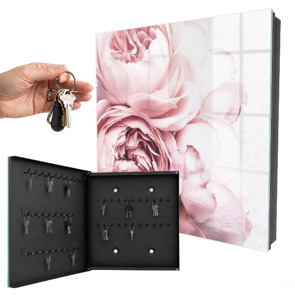 Boîte à clés decorative Beauté rose