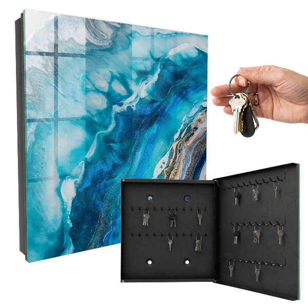 Armoire à clés murale Motifs turquoise