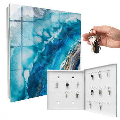 Armoire à clés murale Motifs turquoise