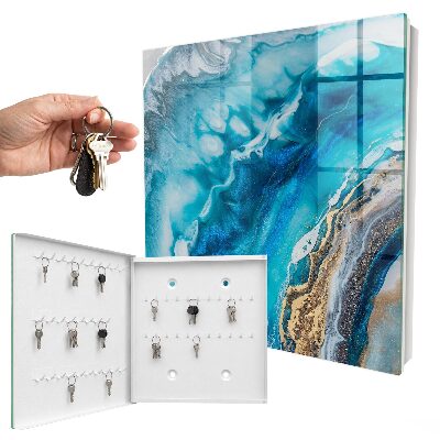 Armoire à clés murale Motifs turquoise
