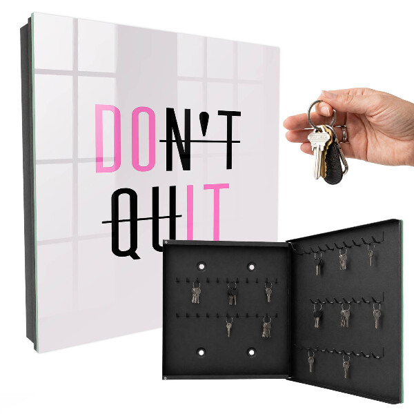 Armoire à clés murale Typographie motivationnelle