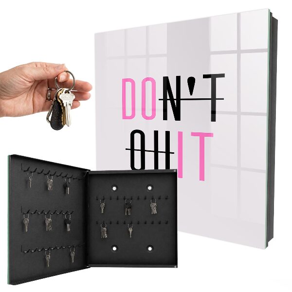 Armoire à clés murale Typographie motivationnelle