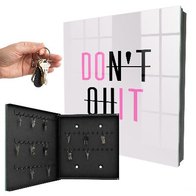 Armoire à clés murale Typographie motivationnelle
