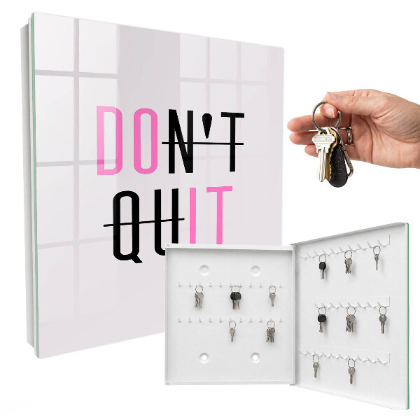 Armoire à clés murale Typographie motivationnelle